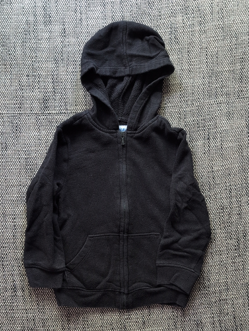 Old Navy Black Kids Zip-Up Hooded Sweatshirt